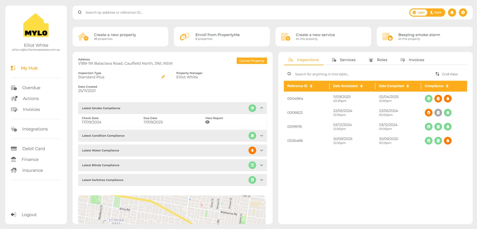MYLO Portal property view